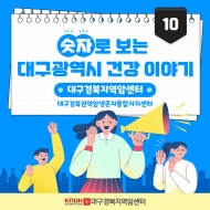 숫자로 보는 대구광역시 건강 이야기 - 대구경북지역암센터/대구경북권역암생존자통합지지센터- 관련사진